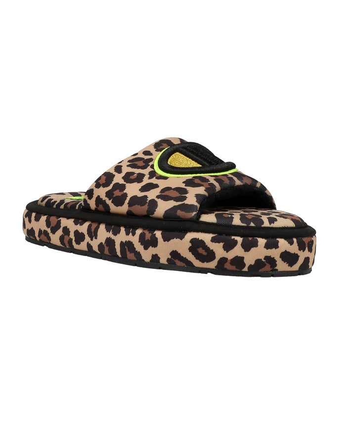 Pantuflas Champion Mujer - Plush Print ( Marrones/Negras ) 0481973-IV